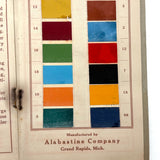 1912 Albastine Color Chart with Eight Pages of Samples