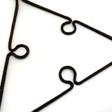 Lyrical, Light on its Feet c. Early 19th C. Hand-forged Iron Triangular Trivet