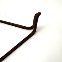 Lyrical, Light on its Feet c. Early 19th C. Hand-forged Iron Triangular Trivet