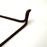 Lyrical, Light on its Feet c. Early 19th C. Hand-forged Iron Triangular Trivet