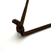 Lyrical, Light on its Feet c. Early 19th C. Hand-forged Iron Triangular Trivet
