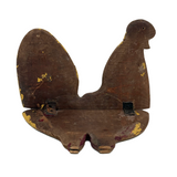 Once a Shelf? Evocative Antique Carved, Hinged Wooden Chicken