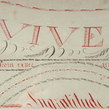 Viva La Plume! Rhoda Goodrich's Early 19th Century Red and Black Ink Penmanship Sampler