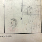 Treasure Trove of a 1879-80 Monticello, Iowa Drawing and Watercolor Book, with Loose Drawings Too