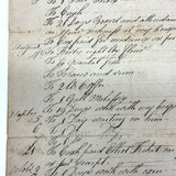 Interesting and Diverse 1816-1822 Ledger of Weston Family Expenses, Maine, Large Four Page Folio on Laid