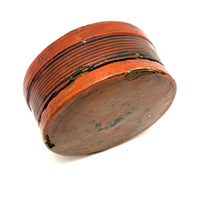 Striking Antique Burmese Red and Black Lacquer Small Betel Box