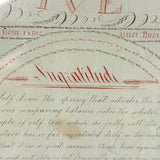 Viva La Plume! Rhoda Goodrich's Early 19th Century Red and Black Ink Penmanship Sampler