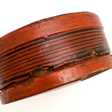 Striking Antique Burmese Red and Black Lacquer Small Betel Box