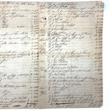 Interesting and Diverse 1816-1822 Ledger of Weston Family Expenses, Maine, Large Four Page Folio on Laid