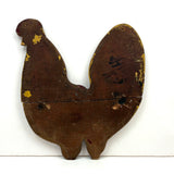 Once a Shelf? Evocative Antique Carved, Hinged Wooden Chicken