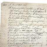 Interesting and Diverse 1816-1822 Ledger of Weston Family Expenses, Maine, Large Four Page Folio on Laid