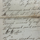 Interesting and Diverse 1816-1822 Ledger of Weston Family Expenses, Maine, Large Four Page Folio on Laid