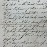 Interesting and Diverse 1816-1822 Ledger of Weston Family Expenses, Maine, Large Four Page Folio on Laid