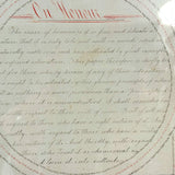 Viva La Plume! Rhoda Goodrich's Early 19th Century Red and Black Ink Penmanship Sampler