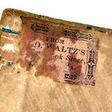 Book As Object, Mid 1800s PA German Catechism with Best Hand Blocked Paper Covers
