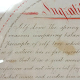 Viva La Plume! Rhoda Goodrich's Early 19th Century Red and Black Ink Penmanship Sampler