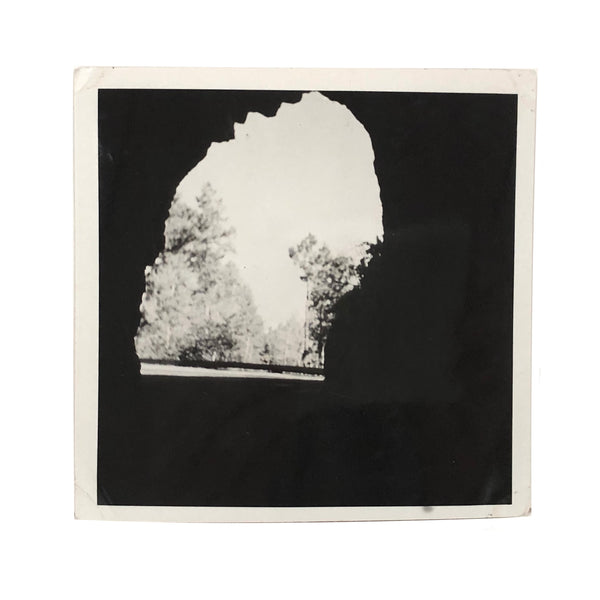 "Mt. Rushmore 1940" (Glimpse of Sky and Trees), Mysterious Vintage Square Format Snapshot