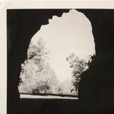 "Mt. Rushmore 1940" (Glimpse of Sky and Trees), Mysterious Vintage Square Format Snapshot