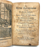 Book As Object, Mid 1800s PA German Catechism with Best Hand Blocked Paper Covers
