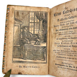 Book As Object, Mid 1800s PA German Catechism with Best Hand Blocked Paper Covers