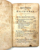 Book As Object, Mid 1800s PA German Catechism with Best Hand Blocked Paper Covers