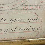 Viva La Plume! Rhoda Goodrich's Early 19th Century Red and Black Ink Penmanship Sampler