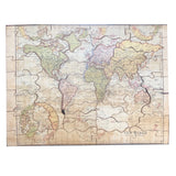 Hamley Bros. London Rare c. 1880 "Dissected Map" of the World Puzzle in Original Box