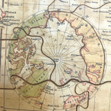 Hamley Bros. London Rare c. 1880 "Dissected Map" of the World Puzzle in Original Box