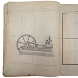 Treasure Trove of a 1879-80 Monticello, Iowa Drawing and Watercolor Book, with Loose Drawings Too