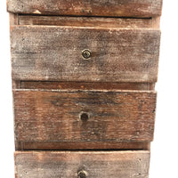 Lovingly Crafted and Very Useful Five Drawer Cigar Box and Crate Wood Chest, 1931