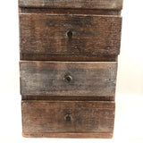 Lovingly Crafted and Very Useful Five Drawer Cigar Box and Crate Wood Chest, 1931