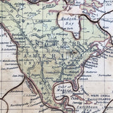 Hamley Bros. London Rare c. 1880 "Dissected Map" of the World Puzzle in Original Box