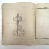 Treasure Trove of a 1879-80 Monticello, Iowa Drawing and Watercolor Book, with Loose Drawings Too