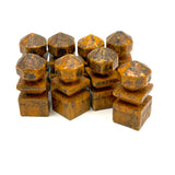 Intricately (Laboriously!) Carved Folk (Prison?) Art Chess Set with Many Stars, c. 1940s (One Pawn Missing)