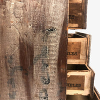 Lovingly Crafted and Very Useful Five Drawer Cigar Box and Crate Wood Chest, 1931