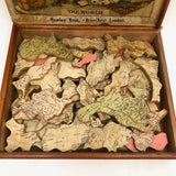 Hamley Bros. London Rare c. 1880 "Dissected Map" of the World Puzzle in Original Box