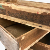 Lovingly Crafted and Very Useful Five Drawer Cigar Box and Crate Wood Chest, 1931