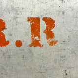 RR's Useful and Great Looking Monogrammed Metal Clipboard with 1960s Architectural Plans Found Inside