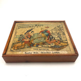 Hamley Bros. London Rare c. 1880 "Dissected Map" of the World Puzzle in Original Box