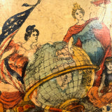 Hamley Bros. London Rare c. 1880 "Dissected Map" of the World Puzzle in Original Box