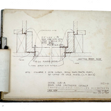 RR's Useful and Great Looking Monogrammed Metal Clipboard with 1960s Architectural Plans Found Inside