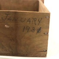 Lovingly Crafted and Very Useful Five Drawer Cigar Box and Crate Wood Chest, 1931