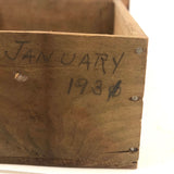 Lovingly Crafted and Very Useful Five Drawer Cigar Box and Crate Wood Chest, 1931