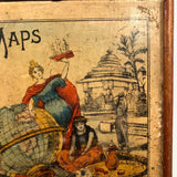 Hamley Bros. London Rare c. 1880 "Dissected Map" of the World Puzzle in Original Box