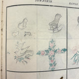 Treasure Trove of a 1879-80 Monticello, Iowa Drawing and Watercolor Book, with Loose Drawings Too