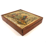 Hamley Bros. London Rare c. 1880 "Dissected Map" of the World Puzzle in Original Box
