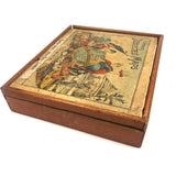 Hamley Bros. London Rare c. 1880 "Dissected Map" of the World Puzzle in Original Box