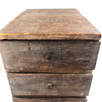Lovingly Crafted and Very Useful Five Drawer Cigar Box and Crate Wood Chest, 1931