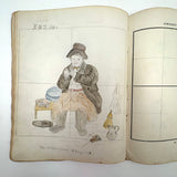 Treasure Trove of a 1879-80 Monticello, Iowa Drawing and Watercolor Book, with Loose Drawings Too