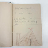 Mary Helen King's Wonderful "Hard Word Dictionary" with Hand-written Definitions and Drawings, 1940